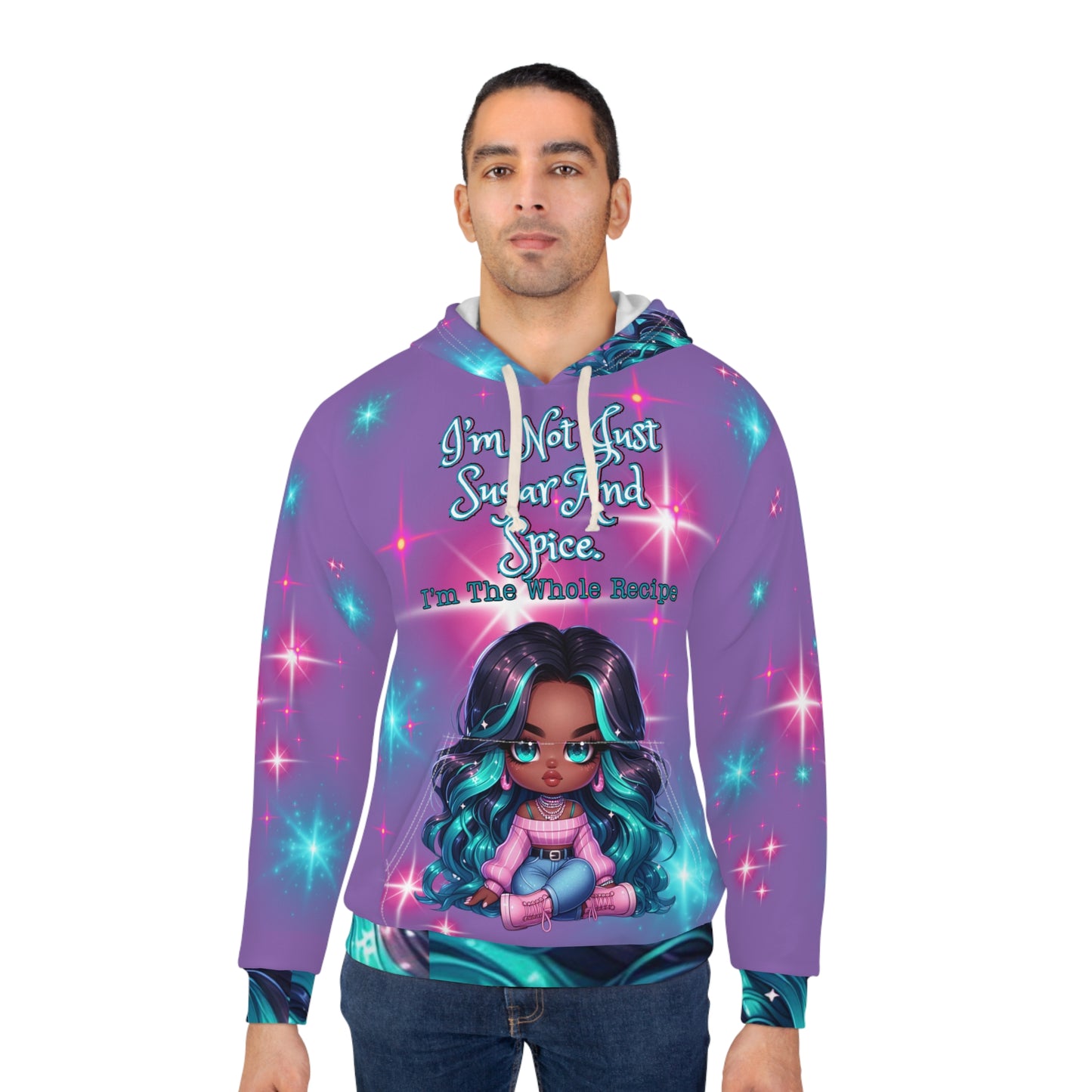 Rosie Unisex Pullover Hoodie Light Purple