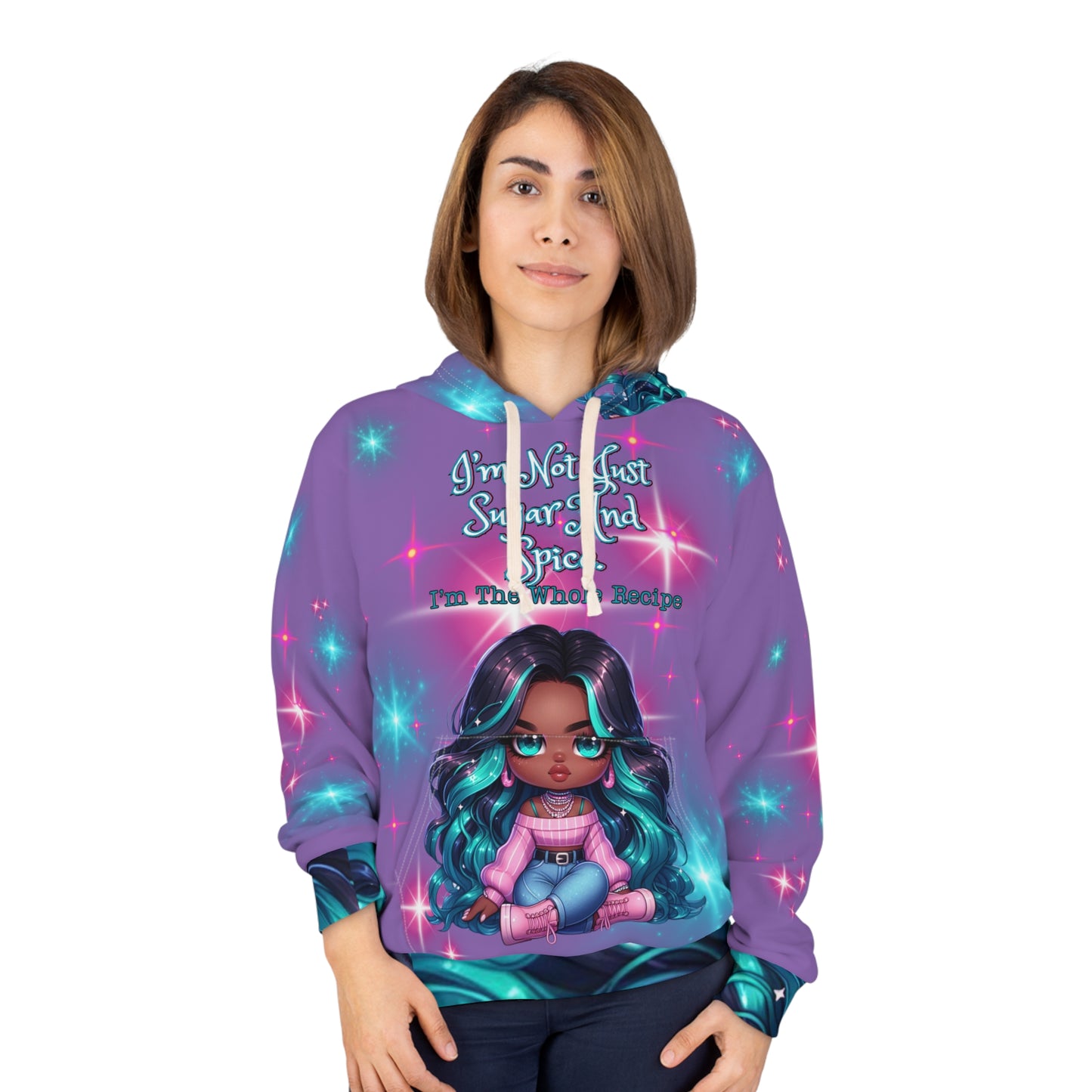 Rosie Unisex Pullover Hoodie Light Purple